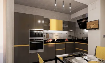 Мини кухня в квартире-студии | Макеты маленьких кухонь, Кухня в  квартире-студии, Небольшие кухни