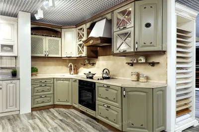 Кухня \"Вернацца\" МДФ эмаль с шейкр-фасадами угловая — Фабрика мебели  «Мебиус»