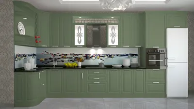 Кухни зеленого цвета купить в студии мебели «КухниДом»