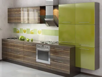 Угловая кухня с фасадами оливкового цвета в наличии. Выбрать кухню нужного  цвета в Петрозаводске.