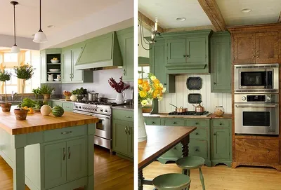 Утонченная кухня оливкового цвета: примеры интерьеров - Elite Design