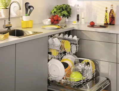 Фото кухни с посудомоечной машиной фотографии