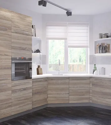 Купить угловая кухня с островом от производителя. Фабрика мебели Mr.Doors