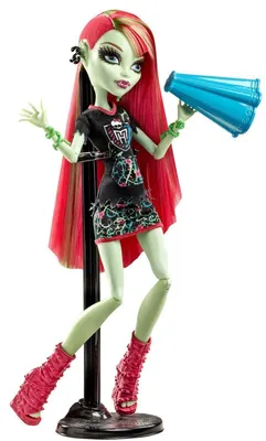 Купить кукла Monster High Венера Макфлайтрап - Группа поддержки BDF09, цены  на Мегамаркет