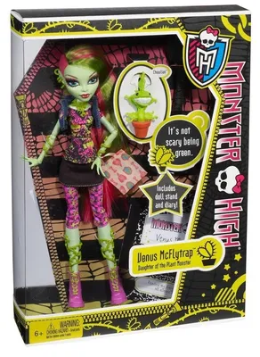 Фестиваль Кукол - Кукла MONSTER HIGH - Венера Макфлайтрап базовая с питомцем