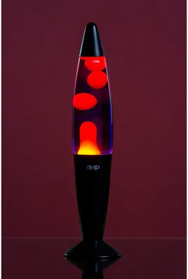 Купить Лава лампа Amperia Rocket Оранжевая/Фиолетовая (35 см) в  MotionLamps.ru