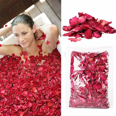 Красно-белые лепестки роз за 2 000 руб. | Бесплатная доставка цветов по  Москве