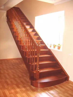 Деревянные лестницы | Перила для лестниц из дерева - Сиблес-НН