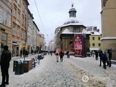 Зимний Львов: в сети появились яркие фото города | OBOZ.UA