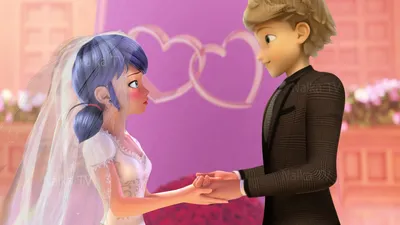 🐞WEDDING LADYBUG AND CAT NOIR MIRACULOUS 🐞Свадьба Маринетт и Адриана |  Леди Баг и Кот Нуар - YouTube