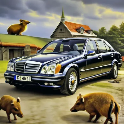 Самый модный Mercedes S600 W140 кузове \"Кабан\" Аренда ретро мерседес S  класс из 90х