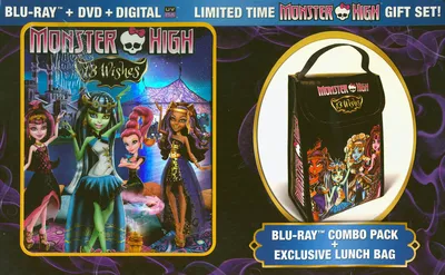 Monster High - 13 Wishes (Gift Set w/ Lunch Bag) (Blu-ray) (Boxset) on  BLU-RAY Movie