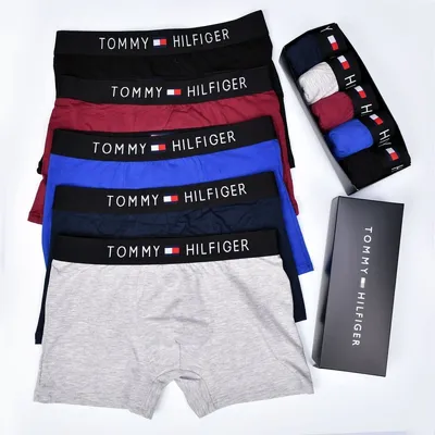 Подарочный набор мужских трусов Tommy Hilfiger (5 шт) арт 1497 - купить  оптом с доставкой по Москве и России