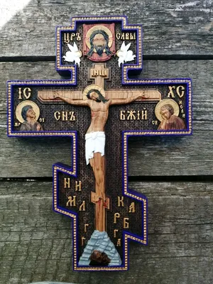Крест православный настенный в интернет-магазине Ярмарка Мастеров по цене  8900 ₽ – R8UAERU | Иконы, Майкоп - доставка по России