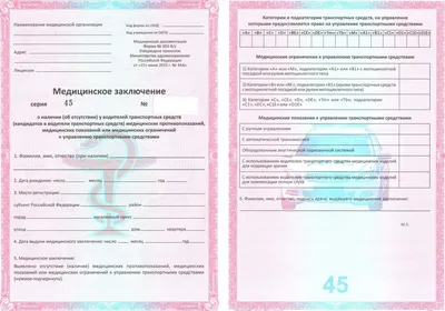 Водительская медсправка на права - купить в Ростове-на-Дону