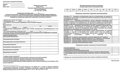 Медицинская справка ГИБДД 003 в/у для водительских прав в Пушкино