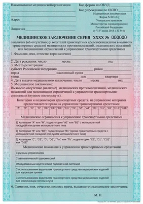 Водительская медицинская справка: как получить, сколько стоит и где сделать  справку для ГИБДД в Москве