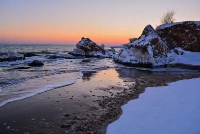 Ночь, пляж и -10: посмотри, как красиво на море зимой - Одесса Vgorode.ua