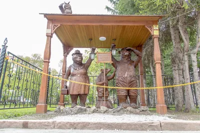 В Томске появился памятник «Три медведя» / Это интересно / Туристский  портал Томска и Томской области