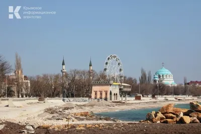 Фотогалерея Пляж на набережной Терешковой в Евпатория | Фото на сайте  Azur.ru