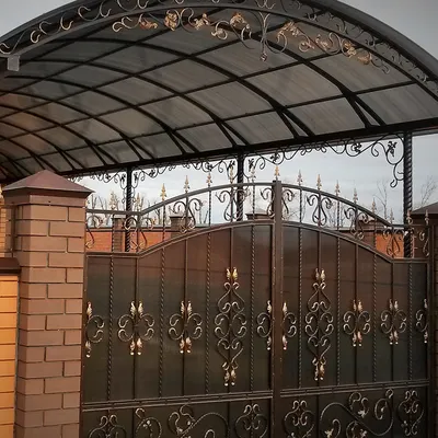 Навесы из поликарбоната в Москве под ключ, цены от производителя - Good  Zabor