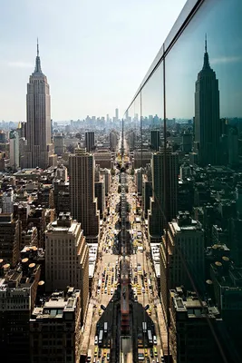 Вид на Нью-Йорк с высоты птичьего полета Стоковое Изображение - изображение  насчитывающей борным, ландшафт: 161550493