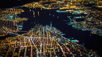 Вид на Нью-Йорк с высоты птичьего полета Редакционное Стоковое Фото -  изображение насчитывающей борным, горизонт: 161550503