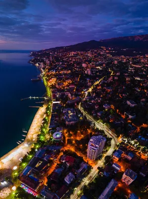 Фотогалерея Вечерний и ночной курорт в Ялта | Фото на сайте Azur.ru