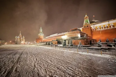 Фото ночной москвы зимой