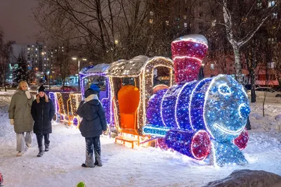Ночь Зимой Москва Снегу Никольская Улица Украшена Новому Году стоковое фото  ©FrolovaElena 223308600