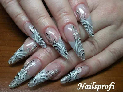 Наращивание ногтей акрилом на формах - Студия красоты \"NailsProfi\"