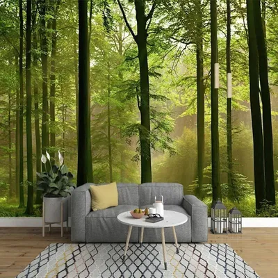 Custom 3D Photo Wallpaper Forest Green Tree Nature Landscape Mural Wall  Paper Fo | eBay