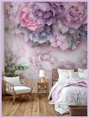 Фото обои 3Д пионы 460 x 300 см Пудрово-розовые цветы (13818P12)+клей  (ID#1400004257), цена: 1800 ₴, купить на Prom.ua