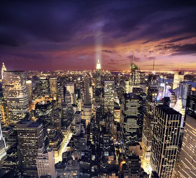 Скачать 1280x1024 город, вид сверху, здания, дорога, автомобили, побережье,  нью-йорк обои, картинки стандарт 5:4