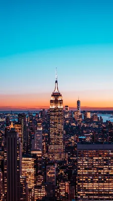 Изображение высоток в городе Нью Йорке - обои на рабочий стол