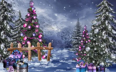 Обои \"Зима и Новый год\" на рабочий стол: самые яркие!