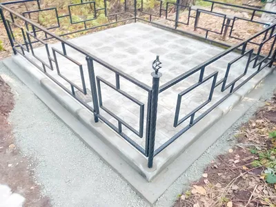 Кованые оградки на кладбище - Орехово-Зуево