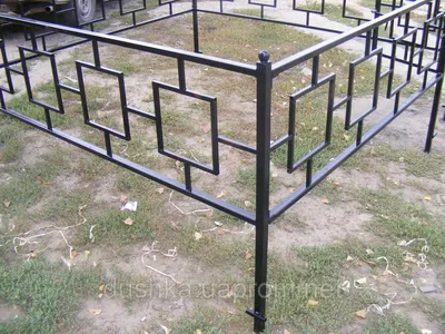 Кованые ограды для могил