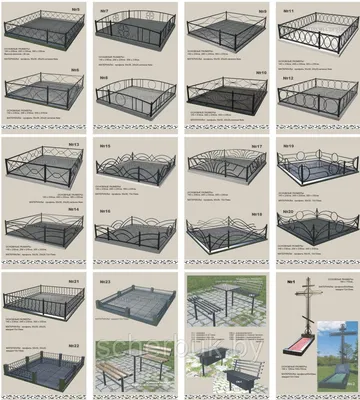 Изготовление оградок на кладбище HIMKI : Цена Каталог :: «Ограды Дешево»