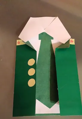 Открытка на 23 февраля своими руками за 5 минут 🎁 Подарок Папе Медалька со  звездой - YouTube