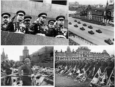 Цветные фото парада Победы в 1945 году - Фотохронограф