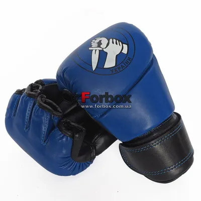 Перчатки Федерации рукопашного боя М1 кожа Lev (М1FRB-bl, синие) купить в  магазине Forbox