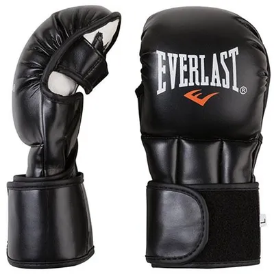 Перчатки для единоборств Everlast чёрные - loart.com.ua