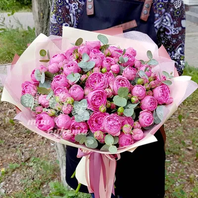 Букет пионовидных роз купить с доставкой по Томску: цена, фото, отзывы.