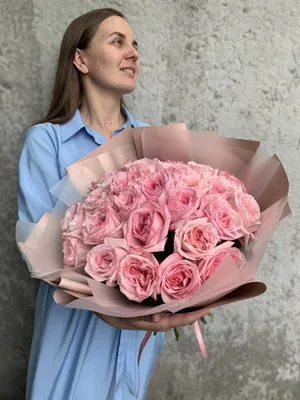 Букет пионовидных роз заказать в интернет-магазине Роз-Маркет в Краснодаре  по цене 6 900 руб.