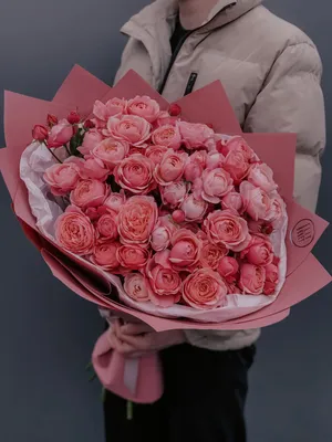 Купить\"Розовые сладости из 9 веток пионовидных роз\" срочная доставка -  Доставкой цветов в Москве! 40944 товаров! Цены от 487 руб. Цветы Тут