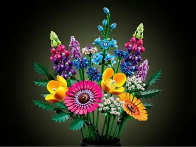 Букет полевых цветов в вазе. …» — создано в Шедевруме