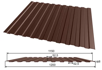 Профнастил (профлист) с8: Размеры, характеристики, вес