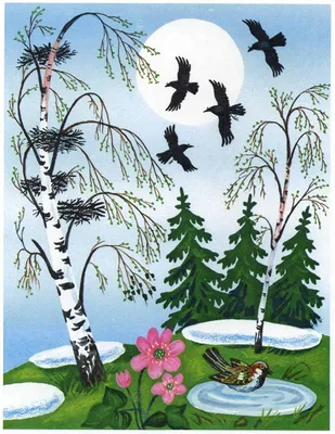 Живопись на холсте, на дереве, панно: Набор для раскрашивания \"Певчие птицы  весной\" 51 х 41 см - Живопись на холсте, на дереве, панно Ukazka.ru