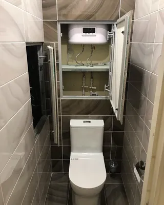 Дизайн туалета маленького размера: как сделать его удобным и функциональным  [85 фото]